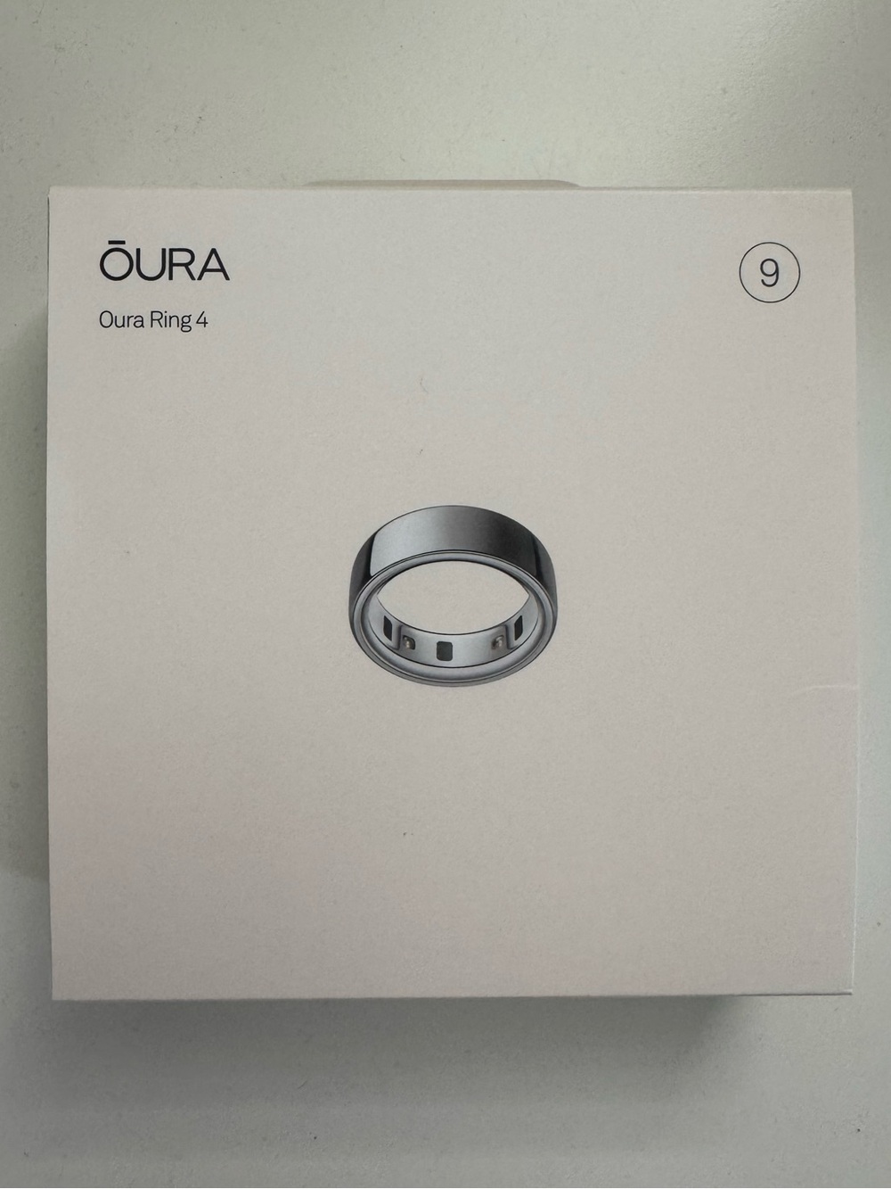 Oura Ring Case and Packaging in Silver Gray